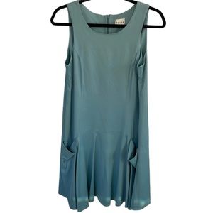 Reiss flowy a-line sleeveless 90’s flowy wedding guest summer vacation dress 4